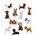 18 Pieces - Complete Set Plus 6 More Adopt a Puppy Dog Figures Dachshund Basset Hound Bull Terrier Jack Russell Dalmatian Black Labrador Yorkshire Boxer Bloodhound Bulldog Poodle Chihuahua Toy