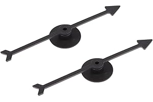 Lot de 2 flèches en plastique avec ventouse pour la maison et l'école (noir)