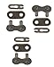 420 Chain Scooter Moped Connecting Master Link Pack of 3 primary