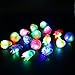 Acmee 30 Pieces LED Light Up Party Favor Toy Set.LED Party Pack LED Accessories - 6 Flashing Bumpy Rings,6 Finger Lights, 6 RGB Bubble Bracelets,6 LED Glasses and 6 LED Fiber Optic Hair Extensions