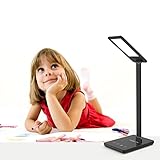 LED Desk Lamp, Holan 8W Eye-Care Desk Light ( Ultrathin Aluminum Alloy, Dimmable Lighting Mode, Touch Control Pannel, Memory Function,1 Hour Auto Timer) for Reading/Study/Relaxation/Sleeping