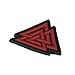 M-Tac Valknut Viking Norse Rune Morale Patches PVC Military Tactical Army (Red)