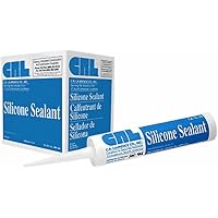 CRL 33S Mildew Resistant Clear Silicone Sealant by CR Laurence