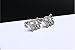 P.phoebus 18K Gold Vintage White Swarovski Crystal Studs Earrings Rhinestones Dangle Charms Hoops For Women Girls