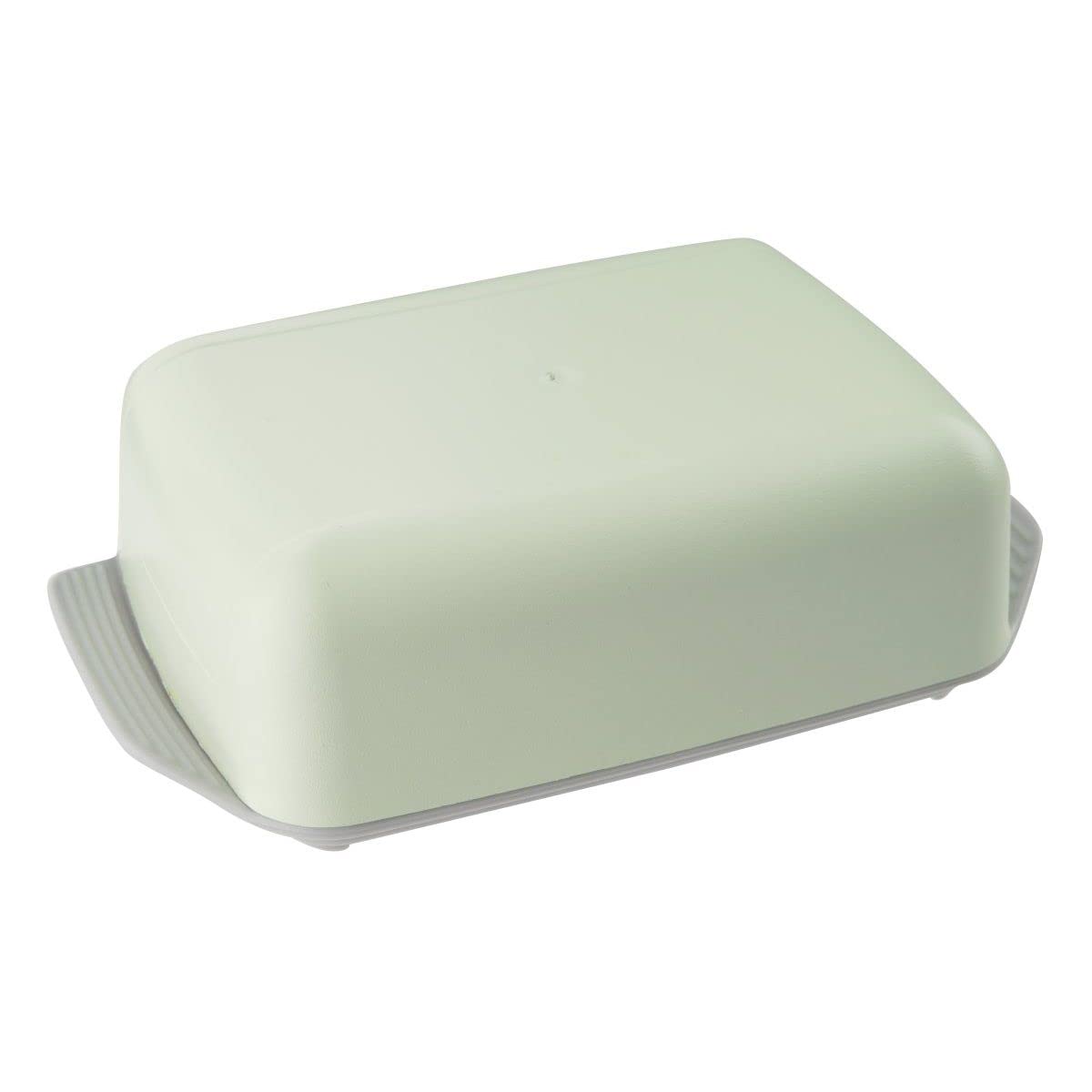 FACKELMANN Butter Dish Light Grey/Mint Green, 165 x 105 mm