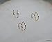 123) Tiny Double Lines Ear Cuff For Upper Cartilage, Sterling Silver, 14k Gold Filled, etc.