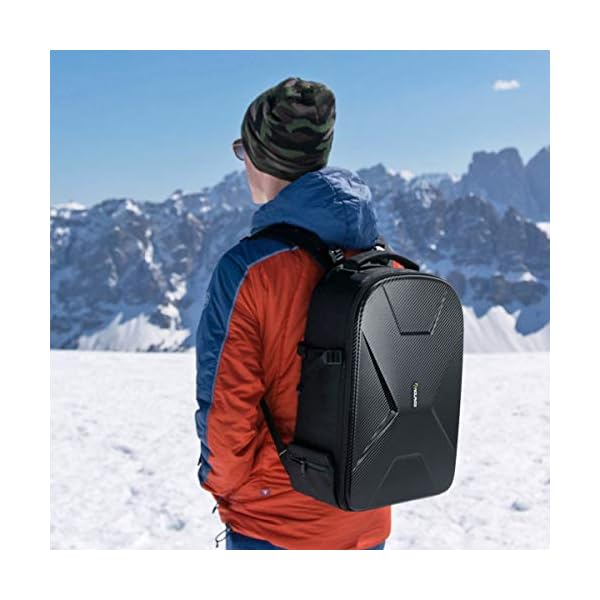 Endurax Kamerarucksack Wasserdicht für DSLR SLR Fotografen Kamera Tasche für spiegellose Kamera mit Hardshell-Schutz… – Bild 8
