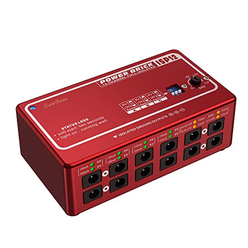 Guitar Pedal Power Supply 12 Dc Outputs Fully Isolated For 9V 12V 18V