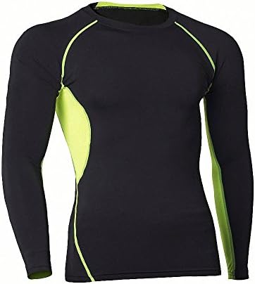 Compression Men's Long Sleeve Top - Base Layer Shirt - Advanced Compression &amp; Muscle Recovery For Running, Training &amp; Athletics