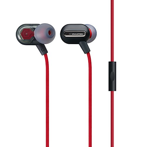 Phiaton MS 300 BA Dual Driver In Ear Earphones (Earbuds) with Mic (Black)