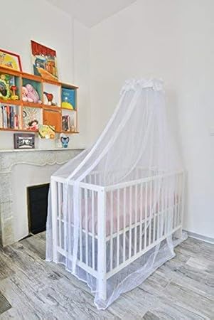 Moustiquaire Ciel De Lit Bebe Tranquilisafe Et Son Support Universel Amazon Fr Bebes Puericulture