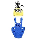 Pinbo Baby Crochet Despicable Me Hat Outfit Minion Costume Photo Photography Props
