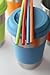 Kids and To-Go Stainless Steel Cups with Silicone Straws, 16 oz (1 Pint) - Set of 4