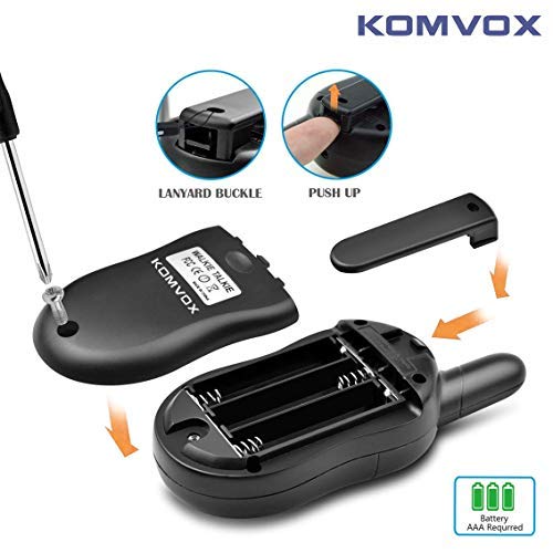 KOMVOX Walkie Talkies for Kids Toddlers Two Way Radios Toy Voice Activated Long Range Pack, Outdoor Exploration Gifts for Age 5 6 7 Year Old Boys Girls