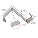 Tresbro Metal Over The Door Hook Z Shaped Clothes Hangers for Bathroom Kitchen Office 10 Pcs