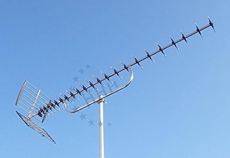92 Elemente YAGI DVB-T2 Antenne (UHF) 12-18,5 dB(i) LTE-frei mit F-Buchse, Tube-Reflektor, für horizontale o. vertikale Monta