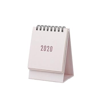 Desk Calendar 2019 2020 Desk Top Flip Calendar Monthly Desk Stand Up Office Table Planner Date Notepad Pink Amazon In Office Products Calendar For Desk Top