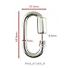 PROTEUS Stainless Grade D Shape Quick Link 3/16 inch, Chain Connector Keychain Buckle, Pack of 5
