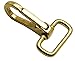 Okones Pack of 2Pcs,1'' Eye Inner Width,2.1 inch(54m) Length,Solid Brass Lobster Snap Lanyard Hook Lobster Claw Clasp Ring for Straps Bags Belting Leathercarft