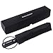 AmbrellaOK Windproof umbrella by, automatic rain umbrella with 10 ribs folding compact travel umbrella for men and women (Black)