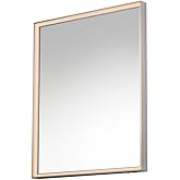 ET2 Bevel 53W 1 LED Mirror 36 Inch Tall and 30 Inch Wide with Satin Nickel Finish