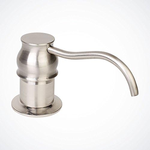 NEW Euro Modern Kitchen Sink Faucet Soap Dispenser Brushed Nickel Pump &amp; Bottle