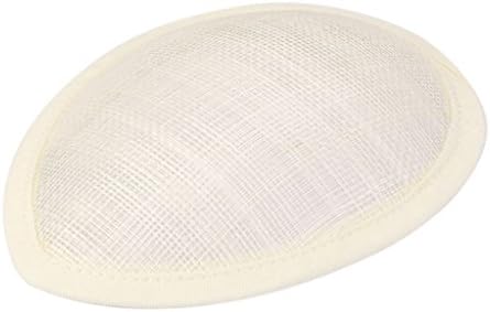 High Quality Chic Colorful Fashion Round/Teardrop Hat Fascinator Millinery Base DIY Gifts 2016 - Beige, TearDrop