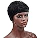 Naseily Short Curly Synthetic Wigs For Black Women Natural Black Hair Wig African American Women Wigs