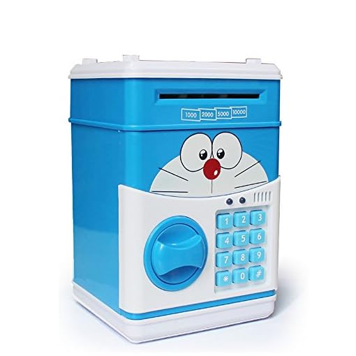 HJIAN Piggy Bank Cartoon Cash Coin Can Password ATM Money Box Children's Money Bank, Toy Banks, Automatic Bill and Coin Jar, Saving Pot - Image 4