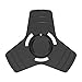 GoTwiddle Spinner Fidget Toy Metal Triangle Hand Spinner - Premium High Speed Bearing - Stainless Steel Metal Frame - for Calm Focus ADHD Autism - Kids Adult - Spin 2-5 Minutes - (Abbey) (Black)