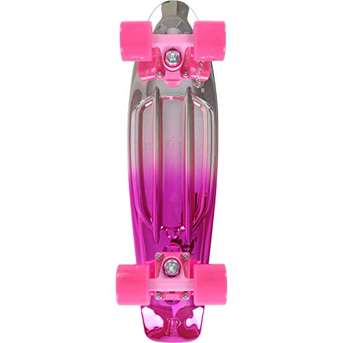 Silver Pink 22" Cruiser Complete Skateboard - 6" X 22"