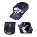 Crutches Bag Pouch Crutch Storage Pocket Caddy Carry On Tote for Broken Leg Medical Underarm Crutches Accessories Bag - Ergonomic, Orthopedic, Lightweight (Navy Blue)