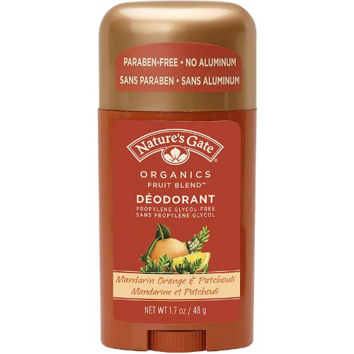 Nature's Gate Fruit Blends Deodorant Stick, Mandarin Orange & Patchouli 1.7 oz (Pack of 4)