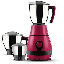 Butterfly Pebble 600Watt Mixer Grinder with 3 Jars Pink