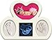 Newborn Babyprints Kit for Boys and Girls. Great Baby Shower Favor and Registry Idea. Baby Footprint and Handprint Photo Frame Keepsake. White