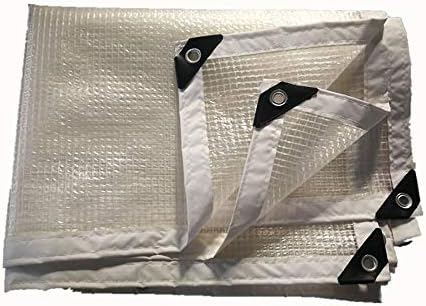 Transparent Thick Shed Cloth Plastic Cloth Rainproof Plastic Tarpaulin Sun Room Balcony Dustproof Outdoor Rain Curtain Cloth (200G / M2) (Size : 2X4m)