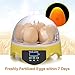 Egg Incubator Noeler Digital Incubators for Chicken Duck Goose Quail Birds Fertile Eggs for Hatching (7 Egg Incubator)