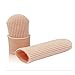 1 Pair Adjustable Cuttable Lined Gel Big Toe Covers Sleeves Ribbed Knit Toe Caps