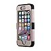 iPhone SE Case, Pandawell Hybrid Heavy Duty Shockproof Full-Body Protective Case with Dual Layer [Hard PC+ Soft Silicone] Impact Protection for Apple iPhone SE/iPhone 5 SE - Gold/Black