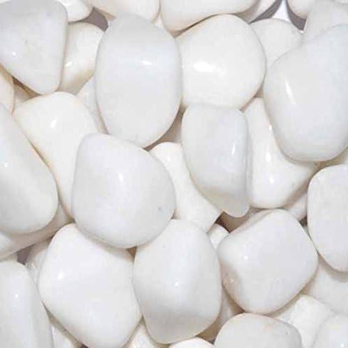 PAYAL WHITE PEBBLES POLISHED (5 lbs ,Random)
