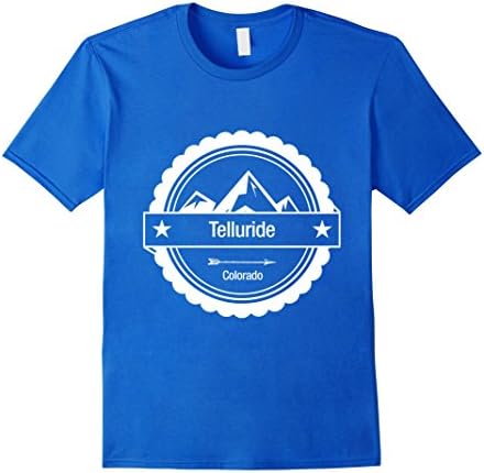 Men's Telluride Colorado - Ski, Snowboard, Hiking Mountain T-Shirt Medium Royal Blue