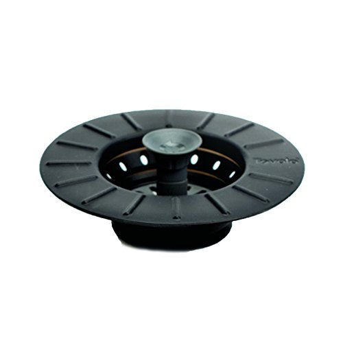 Tovolo Collapsible Stopper and Strainer - Charcoal