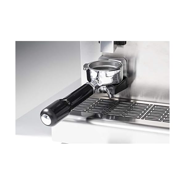 Solis Espressomaschine, Integriertes Scheibenmahlwerk, Manometer, Dampf- und Heißwasserfunktion, 58 mm Profi-Siebhalter… – Bild 4