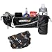 Soren Running Belt - 3 Pocket Hydration Belt - Ideal Phone Holder for Running