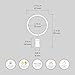 Ivilon Drapery Curtain Clip Rings - Clips Ring for Curtain Panels 1.7