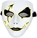 Circle Circle El Wire Glowing LED Halloween Masks (Yellow)