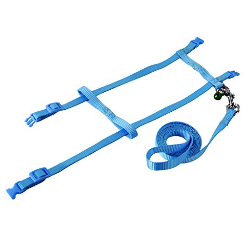 PerSuper 2 Pack Pet Rabbit Harness Leash for Soft Nylon,Running