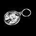 MagiDeal 10 pcs Round Blank Insert Photo Picture Frame Split Ring Keychain