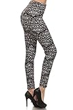 Print Leggings Black Rebel (N324-OS)