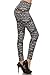 Print Leggings Black Rebel (N324-OS)